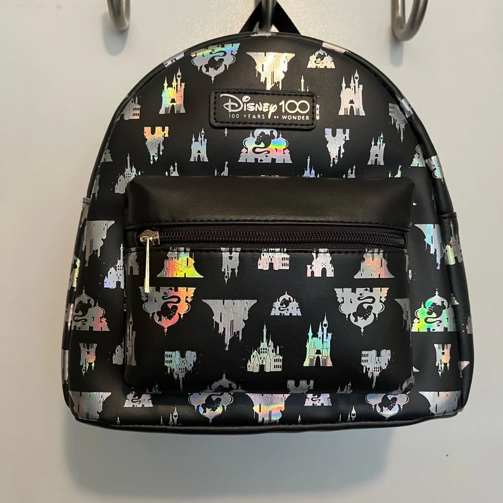 NWT Disney 100 Castles mini backpack & tech wristlet